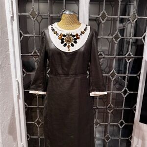 Black Sheath Dress with Bell Sleeves for Cocktail Occasion